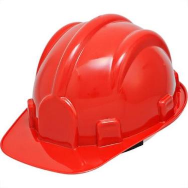 Imagem de Capacete Com Carneira Prosafety Plastico Vermelho Wps0876