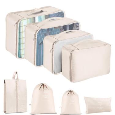 Imagem de Conjunto de 8 Cubos de Embalagem YEEYAA para Organização de Bagagem de