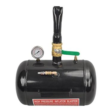 Imagem de Assento para pneu pneumático de 5 galões 110 PSI Blaster Tool inflador de pneu com medidor da GESEXI - Tanque de inflador de pneu de carro, caminhão, quadriciclo, preto