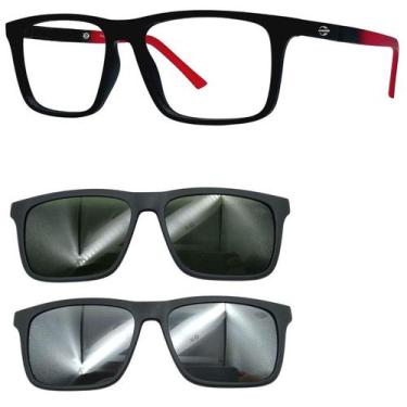 Imagem de Oculos Mormaii Swap 4 6112 A82 com 2 Clip On - Escolha a Cor, G15, Pra