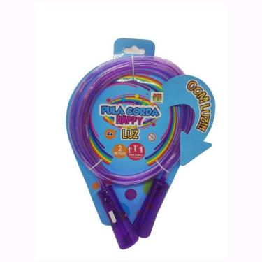 Imagem de Pula Corda 2m de Plástico Color Led Brinquedo Infantil  - DM