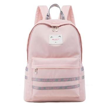 Imagem de Mochila Rosa Casual Escolar Madami Trabalho Universidade, U