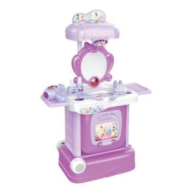 Imagem de Mala de Viagem e Penteadeira 2 em 1 Princesas Disney Multikids - BR219