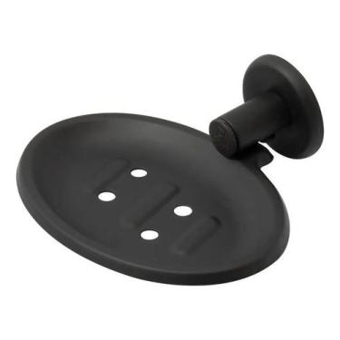 Imagem de Saboneteira de Alumínio Standard Preto Fosco - Montelar Acabamentos, S