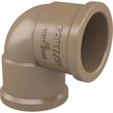 Imagem de Cotovelo Fortlev PVC Liso Liso 3/4X90 Marrom - Kit C/50 Unidades