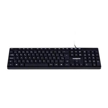Imagem de Teclado OfficeEasy com fio USB 2.0 Maxprint Preto 60000153