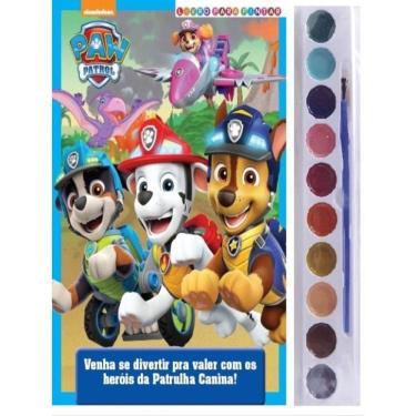 Imagem de Patrulha Canina Livro Para Pintar Com Aquarela