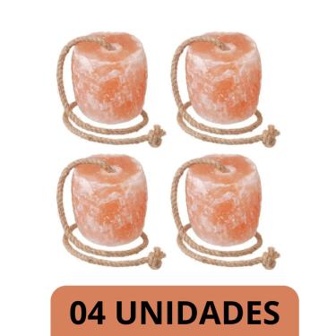 Imagem de 4 Blocos Sal Rosa Himalaia Equinos, Bovinos, Caprinos