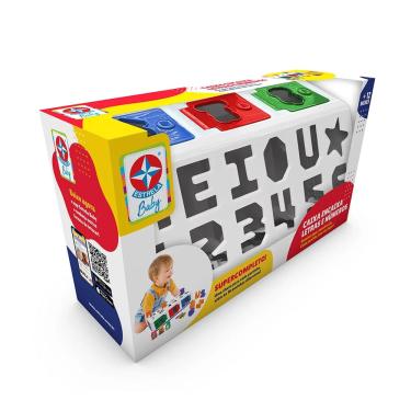 Imagem de Caixa Encaixa Letras e Números - Estrela