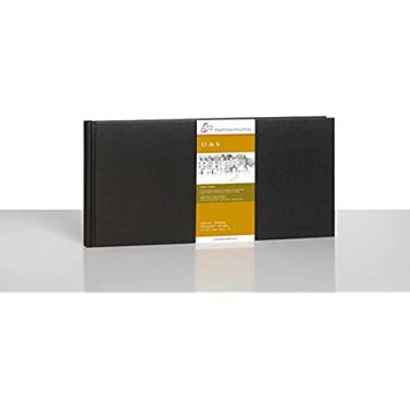 Imagem de Desenho D&S Sketch Book 140 g/m², preto, A4, paisagem, 80 fls
