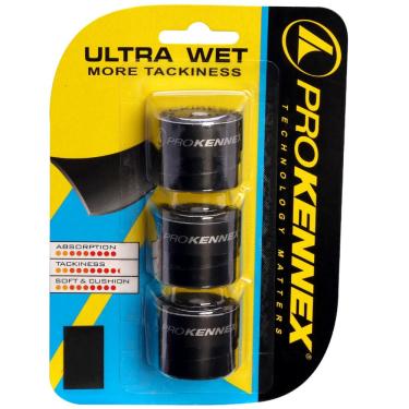 Imagem de Overgrip Prokennex Ultra Wet com 03 Unidades - Preto