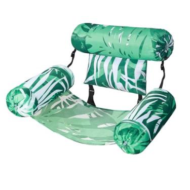 Imagem de Cadeiras infláveis de piscina – 1 pacote de cadeiras flutuantes ajustáveis para adultos, rede de água confortável com tecido macio, perfeita para festas na piscina, praia e diversão no lago