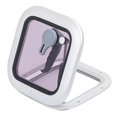 Imagem de Janela de claraboias de barco 260 x 260 mm Praça Push Out Deck Vigia Claraboias Janela de escotilha de ventilação para iate RV