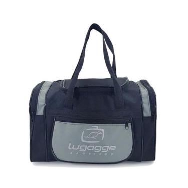 Imagem de Bolsa mini sacola bordo mao dia a dia viagem pequena cinza - Lugagge B