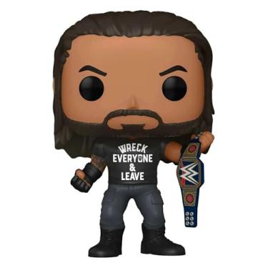 Imagem de Funko Pop! WWE: Roman Reigns with Title, Wreck Everyone and Leave, Amazon Exclusive Vinyl Figure