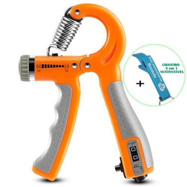 Imagem de Hand Grip Exercitador Para Mãos Punho Emborrachado Com Contador 10 a 6