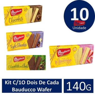 Imagem de Kit C/1O Dois De Cada Bauducco Wafer 140g