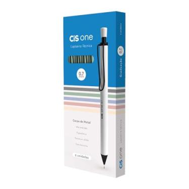 Imagem de Lapiseira Profissional CIS One 0.7mm, Verde Militar, Caixa com 6 unidades