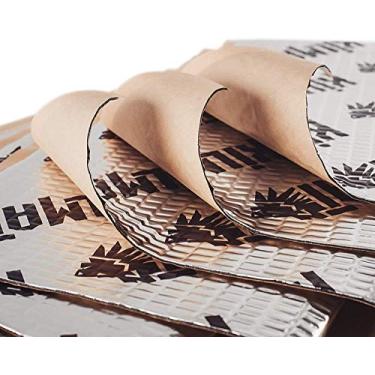 Imagem de Tapete de amortecimento de som de carro de 50 mil e 25 metros quadrados, amortecedor de som automotivo de butilo, isolamento de ruído de áudio e amortecimento