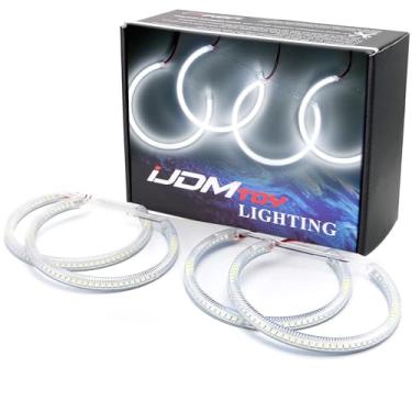 Imagem de iJDMTOY Kit de iluminação de anel halo Angel Eyes LED branco xenon 264-SMD 7000K compatível com BMW E36 E46 3 Series E39 5 Series E38 7 Series (serve apenas para acabamento de xenônio)