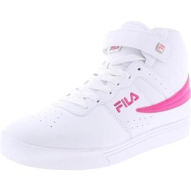 Imagem de Fila Tênis feminino Vulc 13 Fashion, 5 cm 00101 Branco/Rosa Glo/Branco, 36
