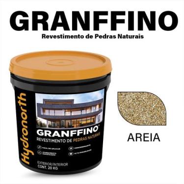 Imagem de Revestimento Textura Granffino Pedras Naturais 20Kg - Hydronorth, Arei