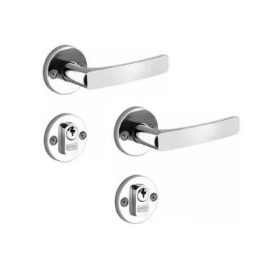 Imagem de Fechaduras Soprano Pali Banheiro Inox Zamak 40mm 53mm