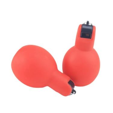Imagem de Deevoka 2 peças de apitos de aperto de mão, apitos esportivos, de treinadores para casa, árbitros escolares, treinadores de futebol, Vermelho