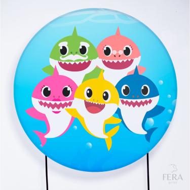 Imagem de Painel Decorativo para Festa 1,50x1,50 metros Vesti Fácil com Elástico Baby Shark- Fera Print
