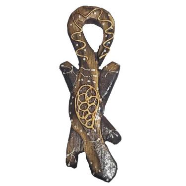 Imagem de Imã Pintado De Madeira Balsa Salamandra