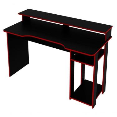 Imagem de Mesa Para Computador Gamer Me4153 Preto Vermelho