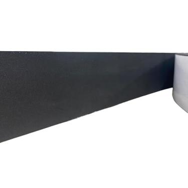 Imagem de Moldura Rodameio Painel Ripado Eva Autocolante Liso 7cmx5mm 6 Metros (Preto)