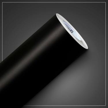 Imagem de Película Auto Adesiva Vinil Preto Blackout Isola Luz Solar Janela Vidro Porta (50x200cm)