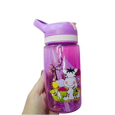 Imagem de Garrafinha C/ Canudo De Silicone Vaquinha 500ml - Interponte