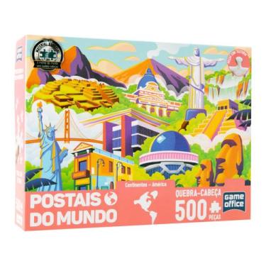 Imagem de Quebra-cabeça 500 Peças Game Office América - Toyster Brinquedos
