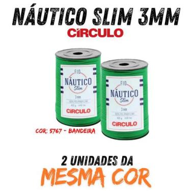 Imagem de Fio náutico slim 3mm circulo 400g kit com 02 un, 5767 - BANDEIRA