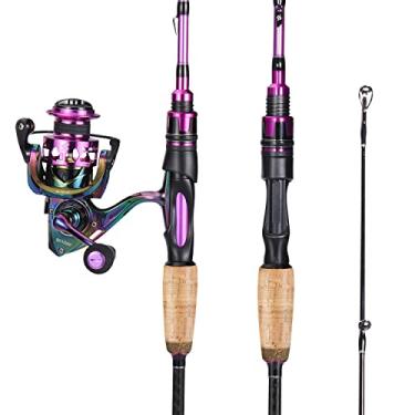 Imagem de Sougayilang Combos De Vara Pesca, Molinete Médio Pesado 6'/7' Para Spinning E Casting Com Passadores Aço Inoxidável - Duas Peças 6' Sc2000