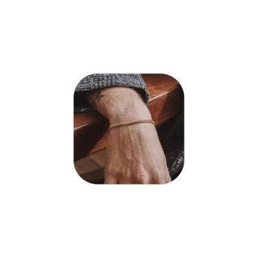 Imagem de ChainsHouse Pulseira masculina de elos cubanos, pulseira masculina de aço inoxidável de 3 mm/6 mm/9 mm/12 mm de largura, 16 cm a 21 cm de comprimento, caixa de presente, 8.3 inch, Metal