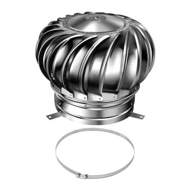 Imagem de predolo Ventilador de Telhado, Exaustor de Substituição de aço Inoxidável para Ventilação de Sótão, Turbinas Eólicas, Turbinas de Ventilação de Telhado para F, Style C