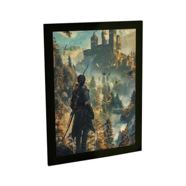 Imagem de Quadro Decorativo Paisagem Fantasia Medieval Games Rpg Decoração Poster Quarto Sala