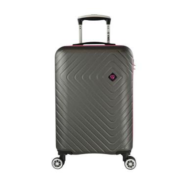 Imagem de Mala De Bordo Pequena Abs Yins 21167 Cadeado Integrado Rodas Duplas Giro 360 Rosa Tam Pp