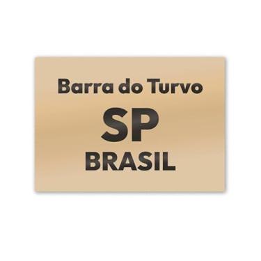 Imagem de Imã de Geladeira Barra do Turvo São Paulo MDF 8cm x 5cm