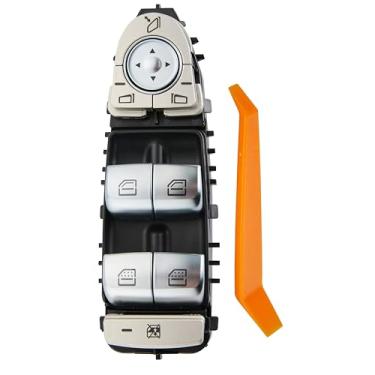 Imagem de ZAPOSTS Interruptor elétrico de janela compatível com Mercedes-Benz E200, E250, E300, E400, E500, E550, E43 AMG W213 Series 2017, interruptor mestre vidrios de porta de controle lateral do motorista