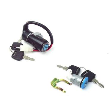 Imagem de Chave De Ignição E Trava Do Banco Traxx Sky 125 Todos Anos - JUNKUN