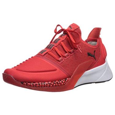 Imagem de PUMA Tênis masculino Xcellerator, Vermelho de alto risco - puma branco-puma preto, 13