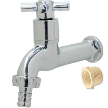 Imagem de Torneira De Jardim Longo Lavanderia Tanque De Bico Mangueira Corpo Abs