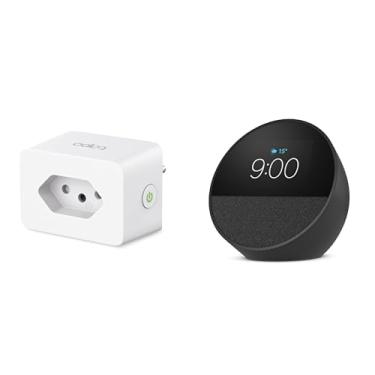 Imagem de Tomada inteligente Wi-Fi TP-Link Tapo P110, Smart Plug, Bivolt, 10A/2400W - Compatível com Alexa + Echo Spot com Alexa (Última geração)
