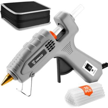 Imagem de Pistola de cola quente DEKOPRO Full Size 60/100W Dual Temp com 25 bast