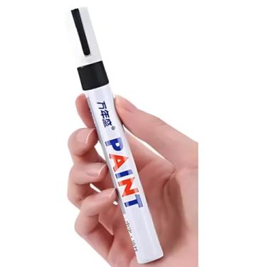 Imagem de Caneta Permanente Prova D'água Tênis Pneu Tecido Tinta a Óleo (Preto)