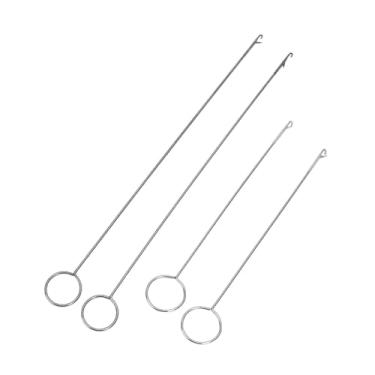 Imagem de Colaxi Ferramenta de costura com virador de laços de 4 peças, ferramenta de crochê com língua longa para cós, enfiador de elástico de metal com trava